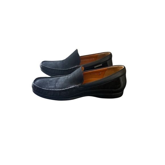Mephisto Baduard Mens Black Cool Air Nubuck Leather Slip On Loafers Size 10 - Picture 7 of 16